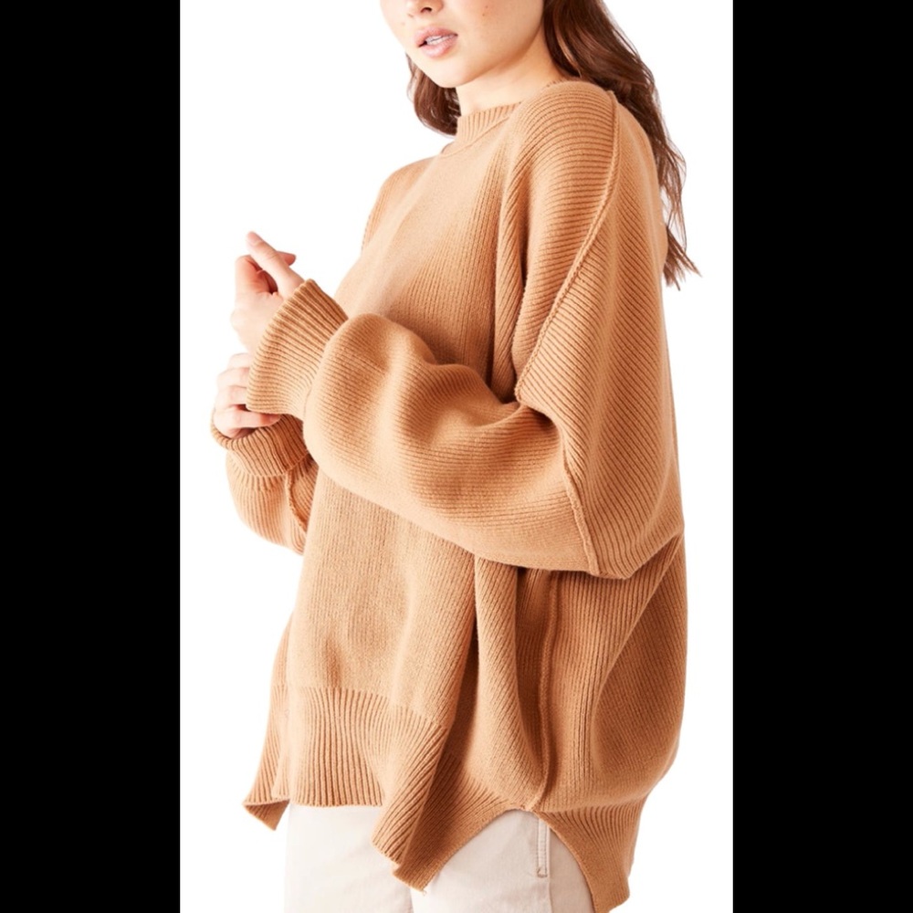 Free people easy street tunic - tan/brown - L